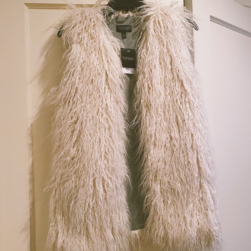 Topshop Faux Fur Vest